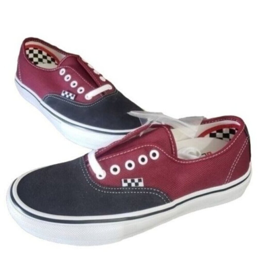 New Vans Skate Authentic Mens‎ Sneakers Size 6.5 Colorblock Skateboarding Grunge